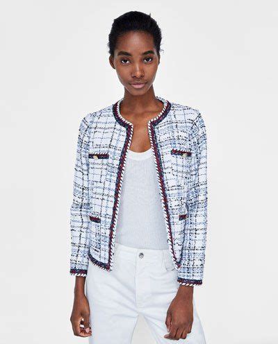 chanel jacket zara|chanel jacket brands.